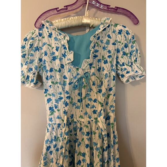 Vintage Partners Please Malco Modes Floral Prairie Style Dress - Picture 4 of 6
